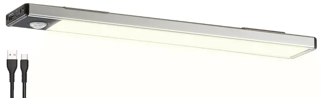 Lunartec Innenbeleuchtung Akku-Lichtleiste 23cm warmweiß Sensor