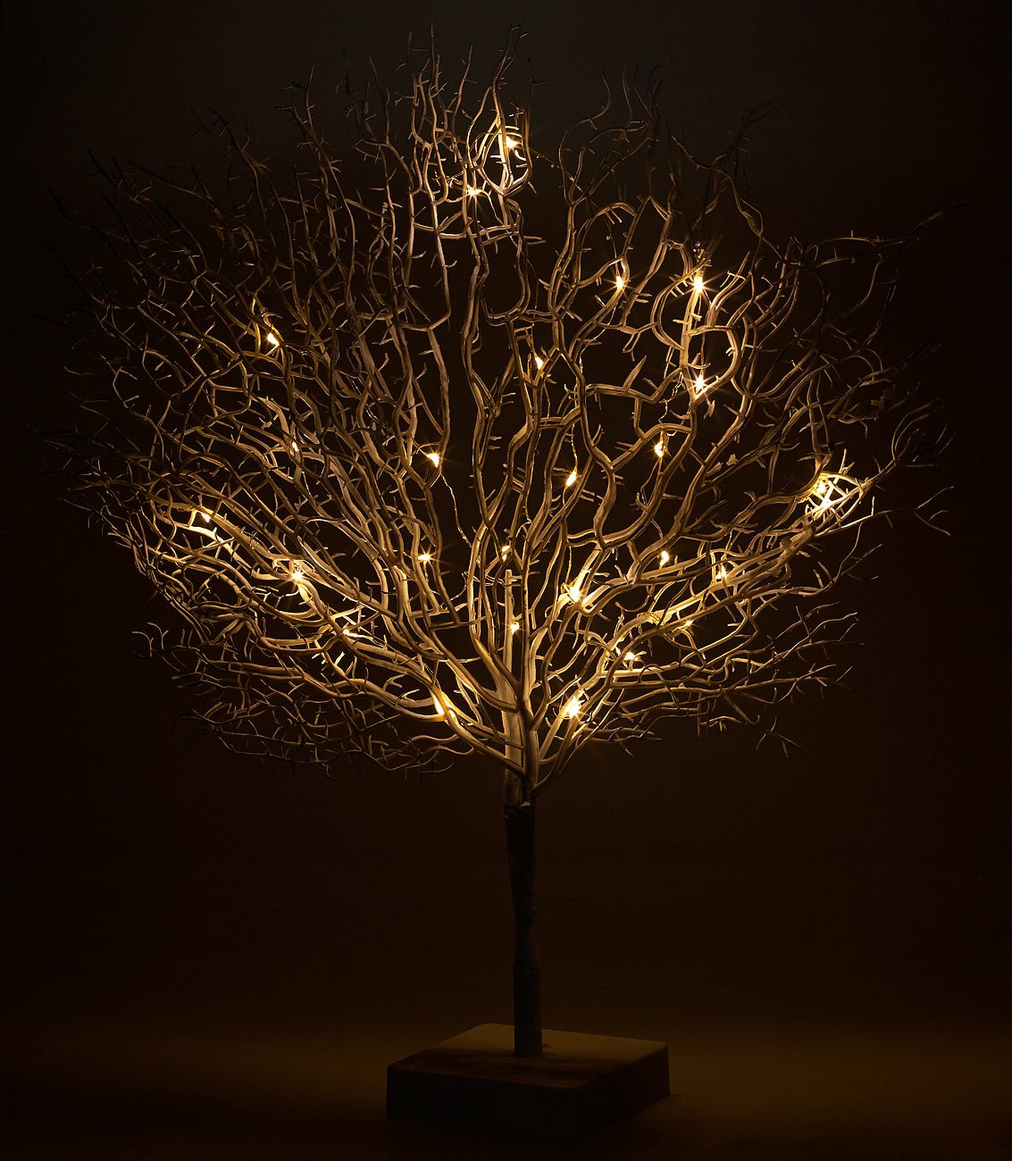 Lunartec Licht-Dekoration LED Lichterbaum 25 LEDs warmweiß Batterie