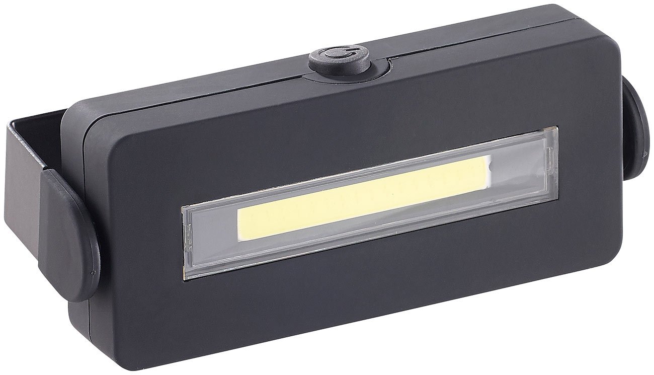 Lunartec Taschenlampen Magnet-Arbeitsleuchte COB 100 lm