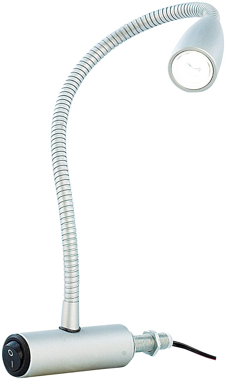 Lunartec Innenbeleuchtung 2er Bettleuchte Schwanenhals 45cm
