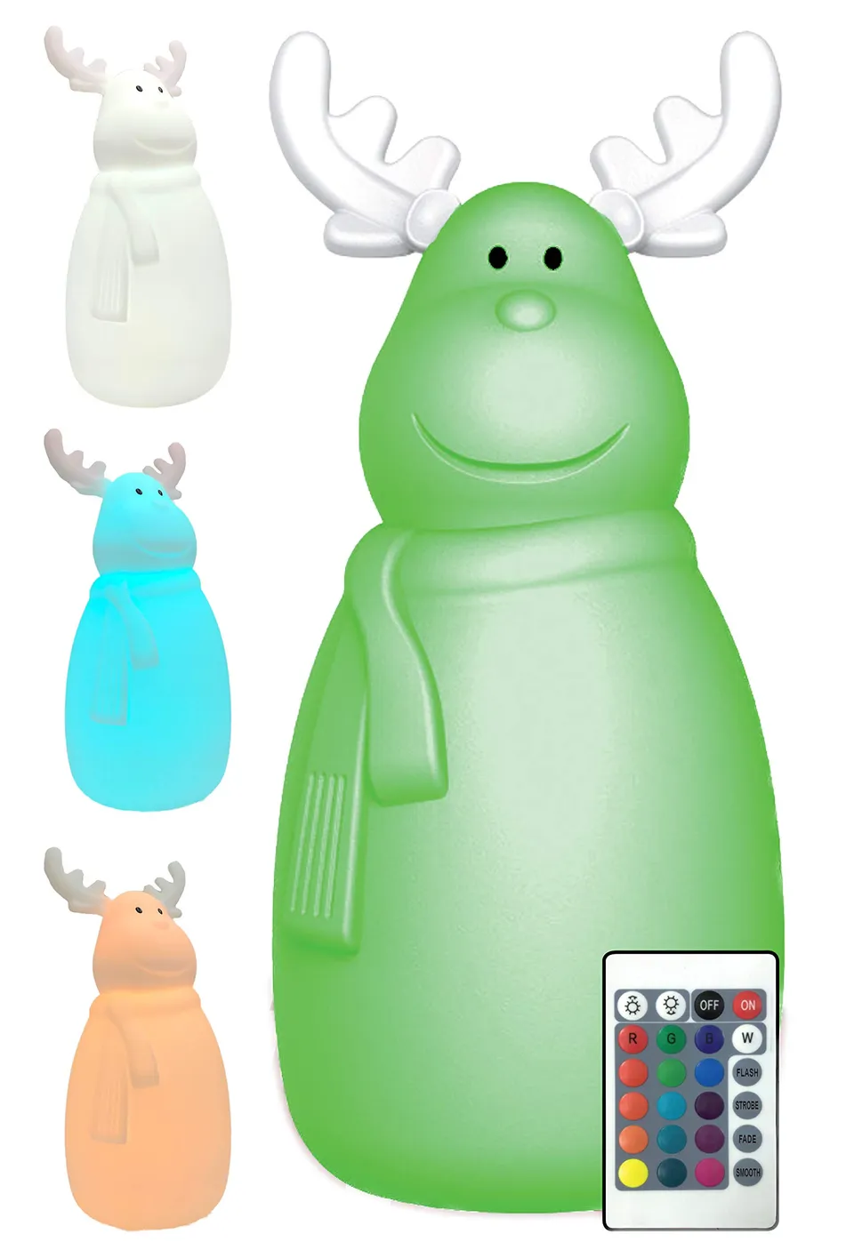 Bonetti LED Lichterketten Elch Deko-Figur RGBW mit Fernbedienung