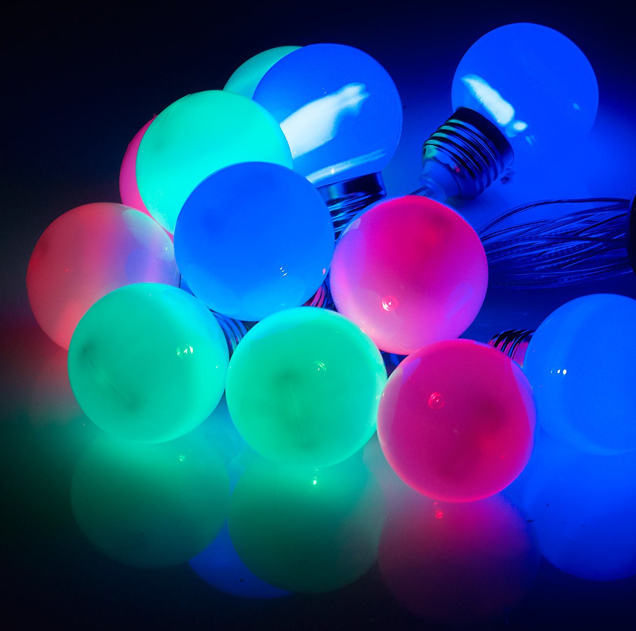 Lunartec Licht-Dekoration Lichterkette Solar 5 m multicolor