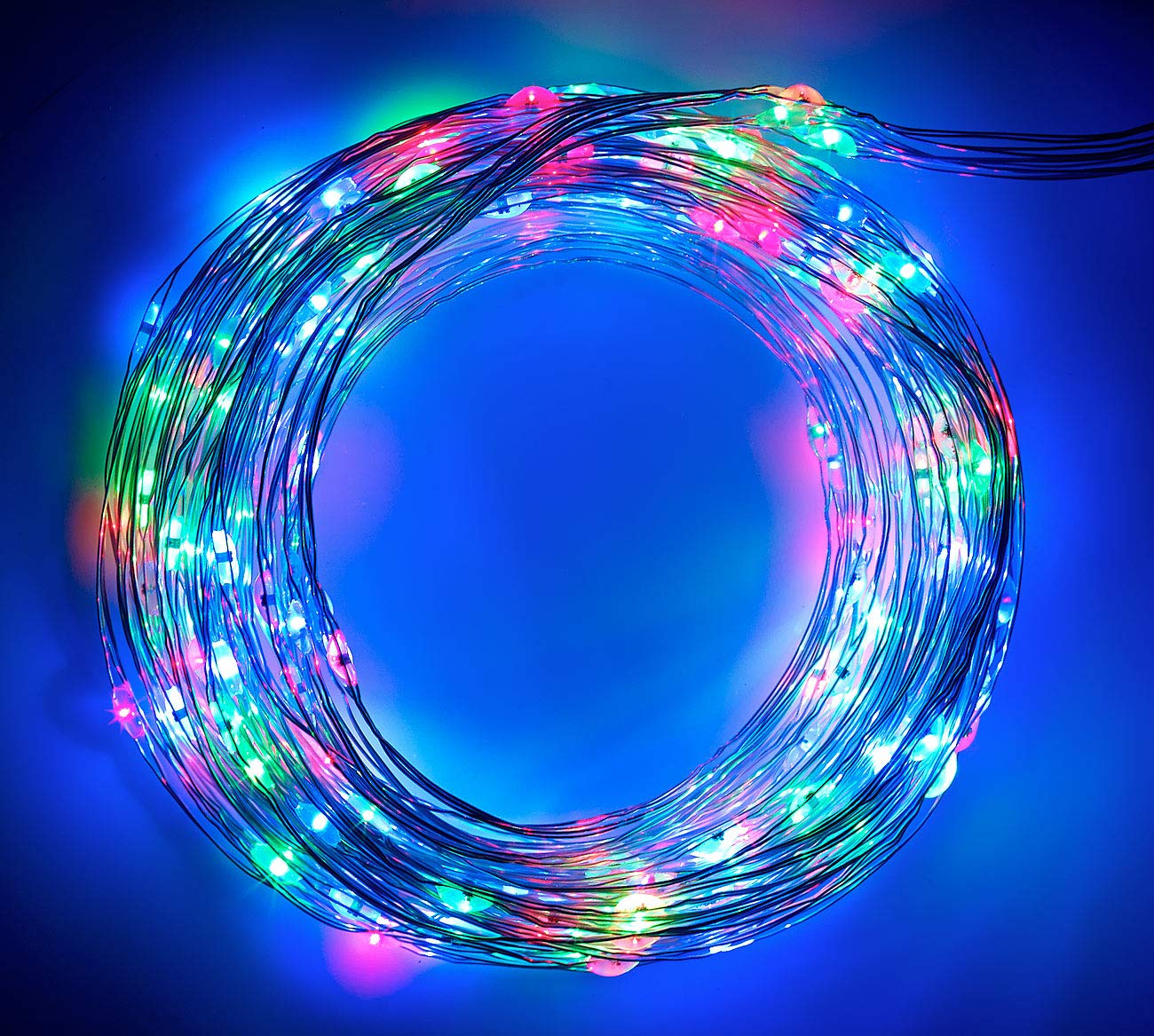 Lunartec Licht-Dekoration Christbaum-Lichterkette bunt 240 LEDs