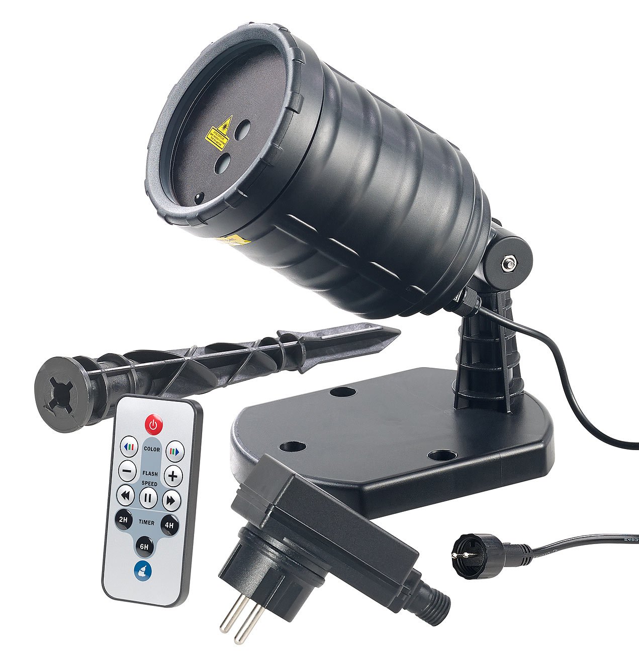 Lunartec Licht-Dekoration Star Shower LP-320 Laser-Projektor rot grün