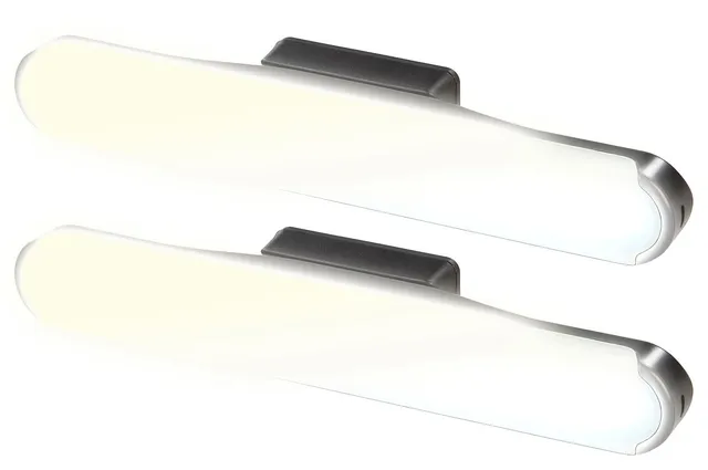 Lunartec Innenbeleuchtung Akku-LED-Leselampe 24cm 2er-Set