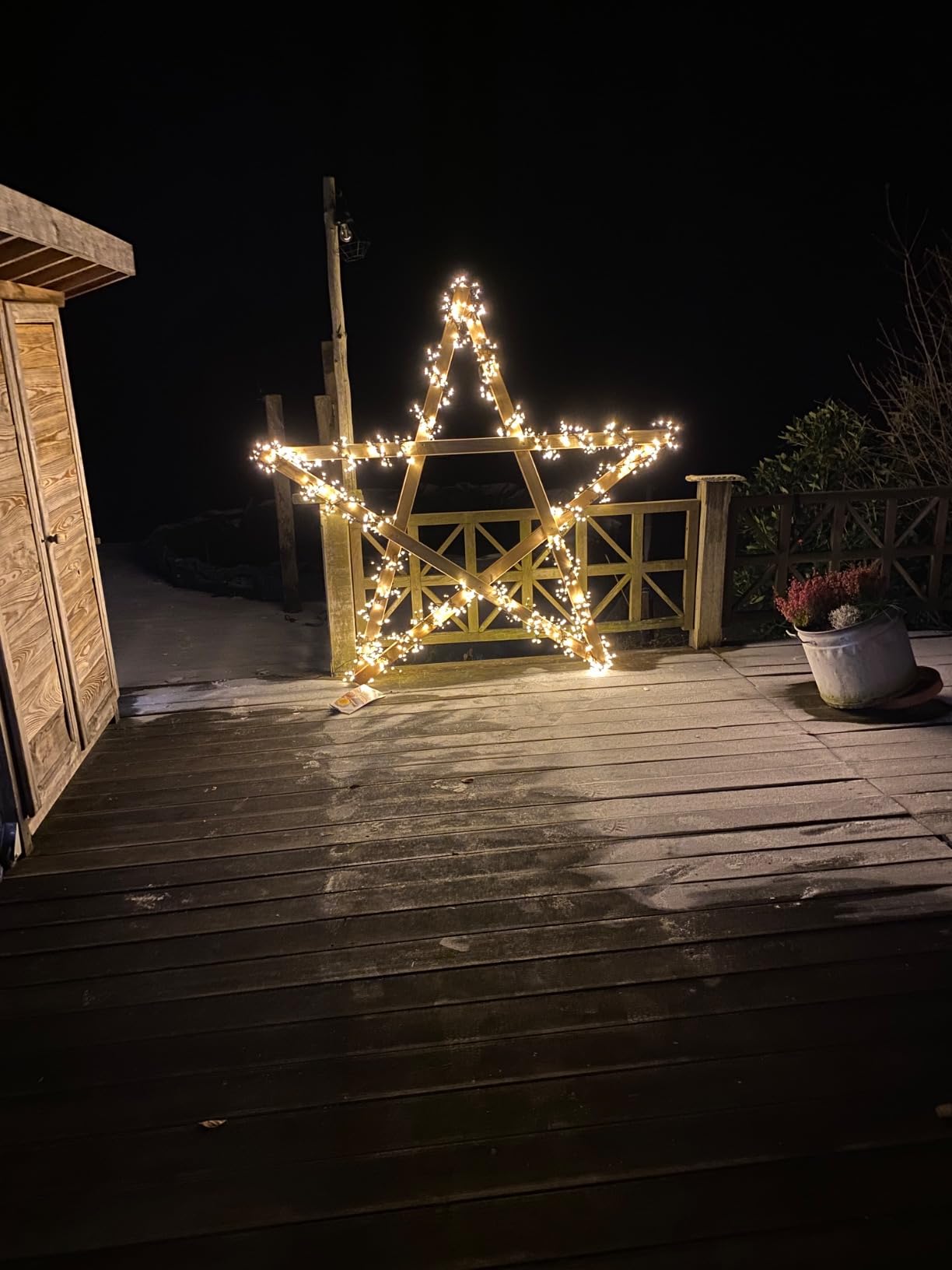 Qedertek Lighting Lichterkette 20m 200 LED warmweiß Batterie