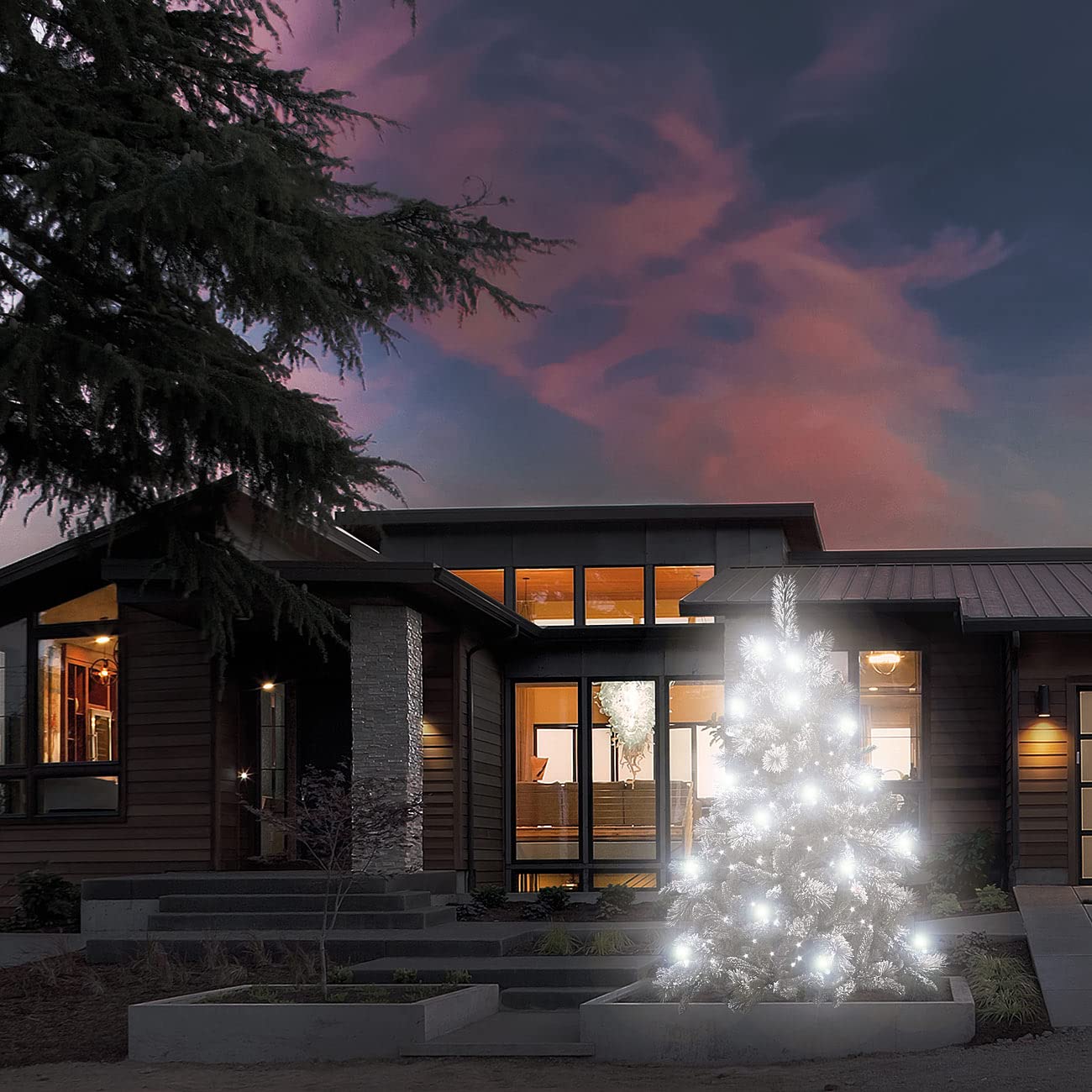 Lunartec Licht-Dekoration LED-Weihnachtsbaum-Kerzen 10er-Set IP44