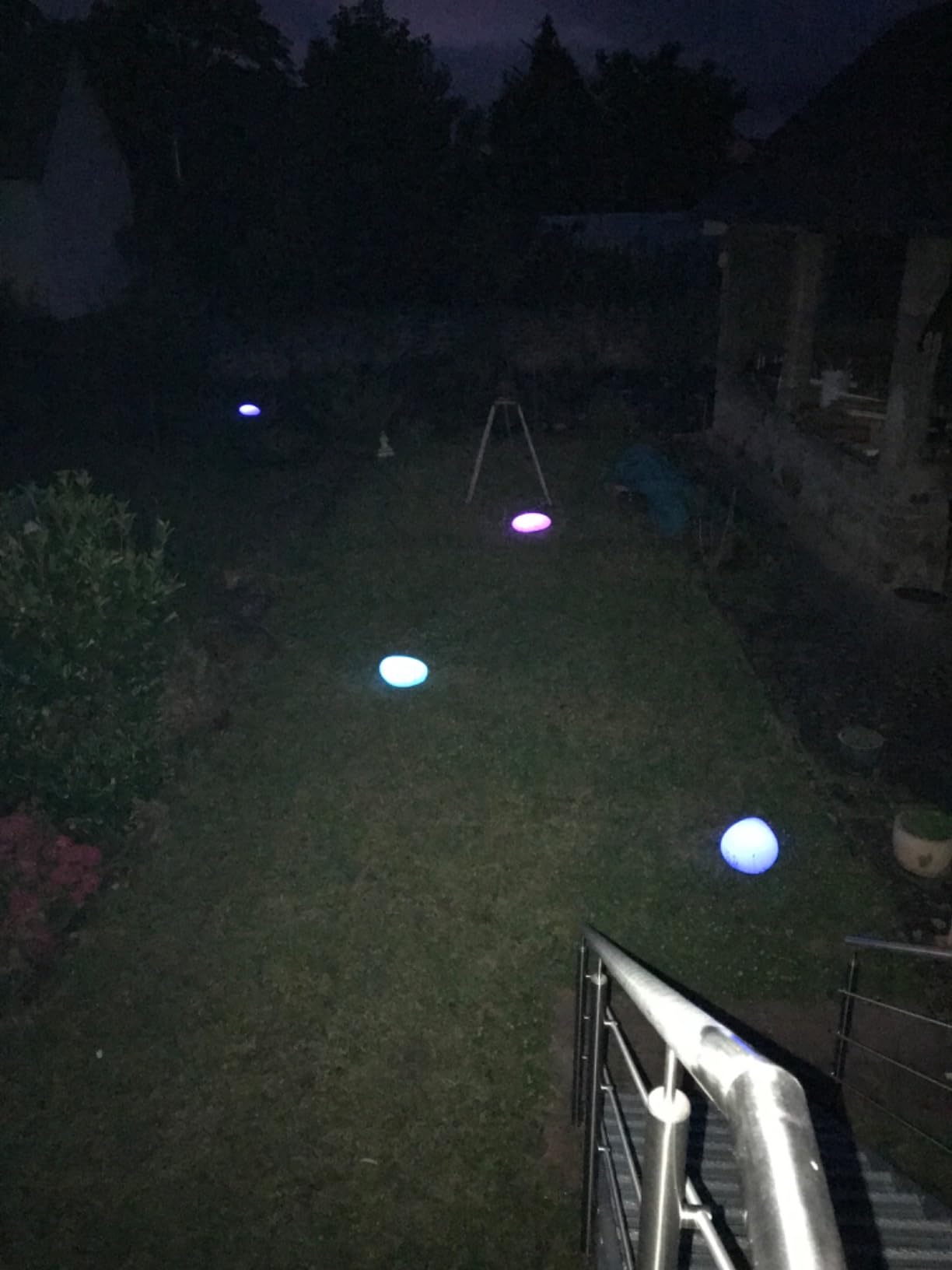 Bonetti Solar Lights Solarlampe Stein 40 cm RGB warmweiß