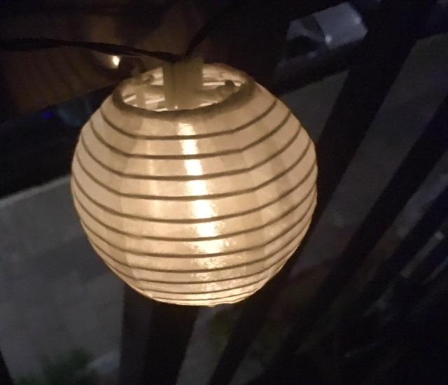 Lunartec Licht-Dekoration Solar-Lampionkette warmweiß 20er 5,8m