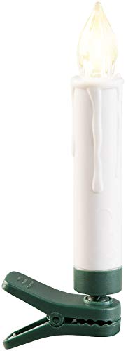 Lunartec Licht-Dekoration LED-Weihnachtsbaum-Kerzen 10er-Set IP44
