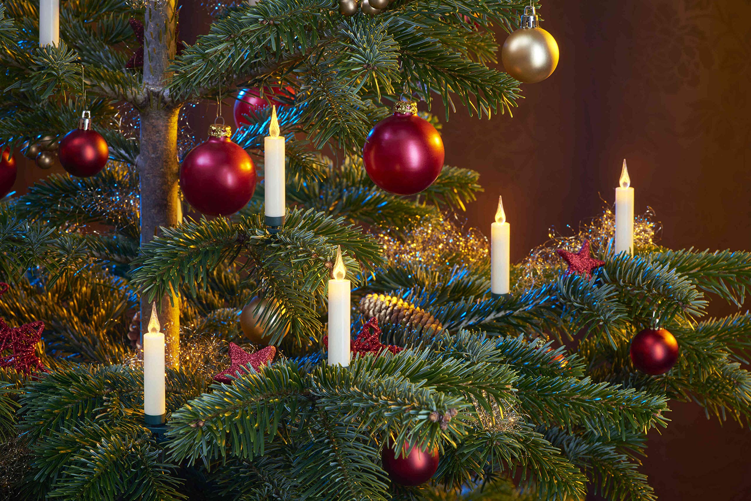 Bonetti Wireless Christmas Candles Baumkerzen 20er-Set Timer