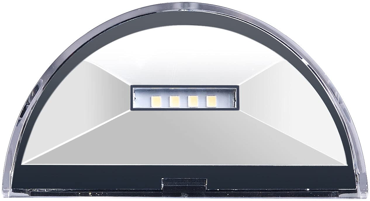 Lunartec Außenbeleuchtung Wandleuchte Solar Edelstahl 2er-Set