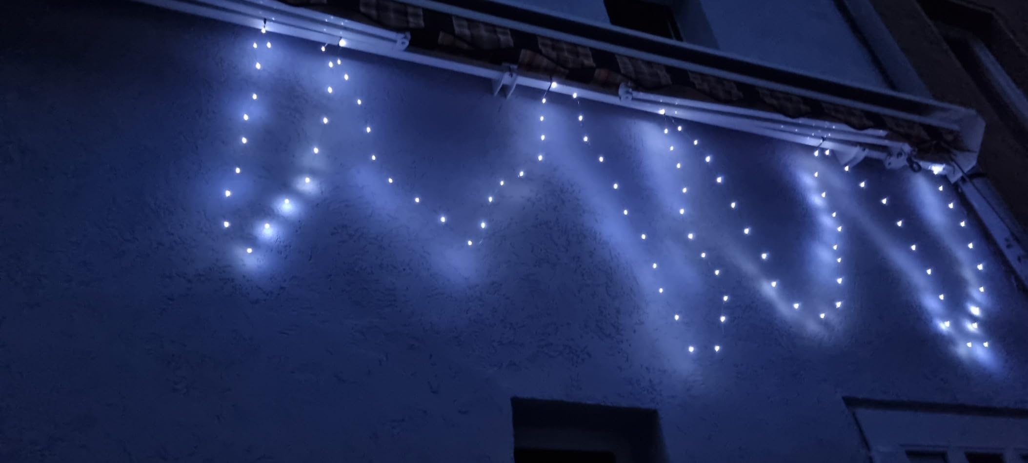 Bxroiu Lichterkette Solar 10m 100 LED warmweiß 2 Stück